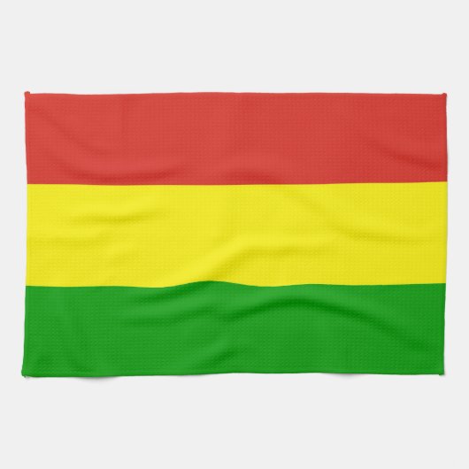 rastaferische vlag dowel jamaica religie theedoek (Horizontaal)