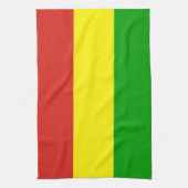 rastaferische vlag dowel jamaica religie theedoek (Verticaal)