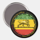 Rastagearshop Reggae Lion Judah Magnet (Voorkant / Achterkant)