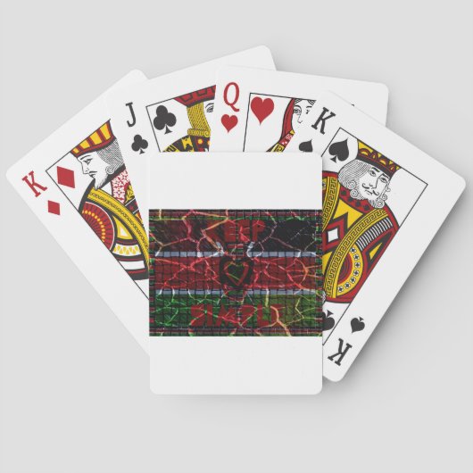 Rastakleuren Pokerkaarten (Achterkant)