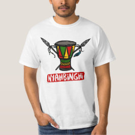 Rastaman Nyahbinghi Drum Rasta Kleuren Reggae T-shirt