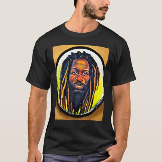 Rastaman Reggae Dub Jah Rasta design_31 T-shirt (Voorkant)