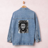 Rastaman Reggae Dub Jah Rasta design Premium_32 Denim Jacket (Hangar)