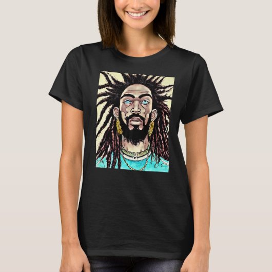 Rastaman Reggae Dub Jah Rasta design Premium_7 T-shirt (Voorkant)