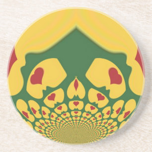  Rastas Color One Lovely Hakuna Matata.jpg Zandsteen Onderzetter