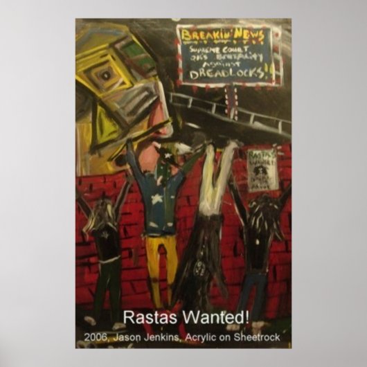 Rastas Gezocht Poster (Voorkant)