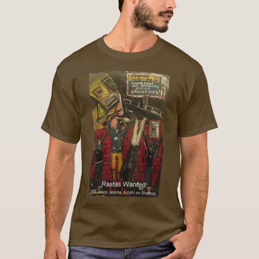 Rastas Gezocht T-shirt (Voorkant)
