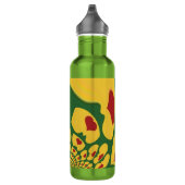 Rastas Kleur Een Mooie Caribische leuke kunst Waterfles (Rechts)