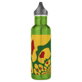 Rastas Kleur Een Mooie Caribische leuke kunst Waterfles (Links)