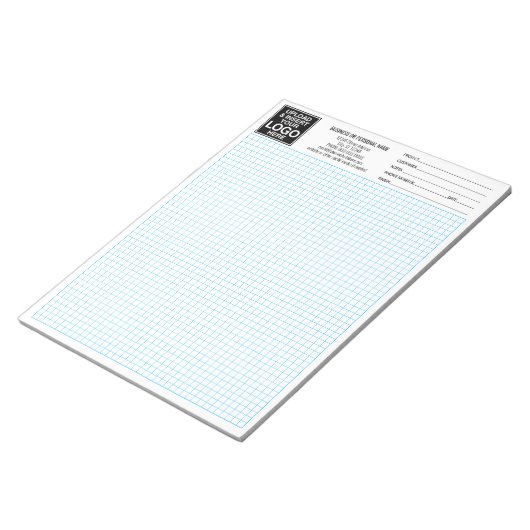 Raster 5 vierkantjes per inch - Logo voor het calc Notitieblok (Schuin)