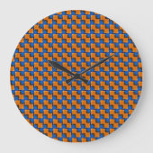 Raster Abstract Geometrisch Patroon Design 1320 Grote Klok (Voorkant)