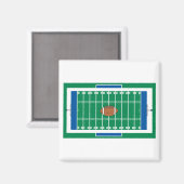raster amerikaans voetbalveld afbeelding magneet (Voorkant / Achterkant)
