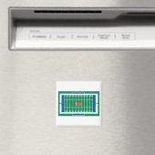 raster amerikaans voetbalveld afbeelding magneet (Insitu (Vaatwasser))