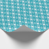 Raster en sterren Gingham Pattern Cadeaupapier (Hoek)