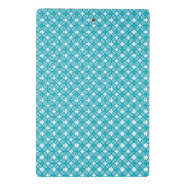 Raster en sterren Gingham Pattern Mini Klembord (Achterkant)