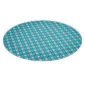 Raster en sterren Gingham Pattern Snijplank (Hoek)