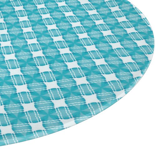 Raster en sterren Gingham Pattern Snijplank (Hoek)