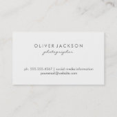 Raster / fotografie visitekaartje (Achterkant)