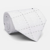 Raster Line Stripe White met kaartendiagram Stropdas (Opgerold)