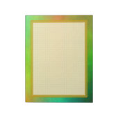 Raster Lined Green Plasma 8.5x11 Note Pad Notitieblok (Linkerzijde)