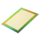 Raster Lined Green Plasma 8.5x11 Note Pad Notitieblok (Schuin)