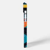 Raster met cirkelvariaties en stippen Case-Mate iPhone case (Achterkant / Links)