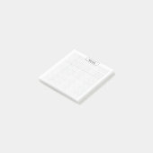 Raster plaknotities afdrukbaar | Minimaal ruitjesp Post-it® Notes (Schuin)