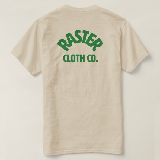 Raster Rollerblade minimaal logo T-shirt (Design achterkant)