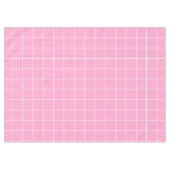 Raster Roze en Wit Tafelkleed (Voorkant (Horizontaal))