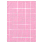 Raster Roze en Wit Tafelkleed (Voorkant)