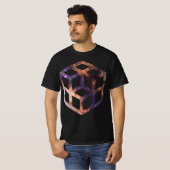 Raster ruimte-kubus Astro Geometry T-Shirt (Voorkant volledig)