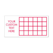 Raster Table Editable Box Personated Kantoor Zelfinktende Stempel (Design)
