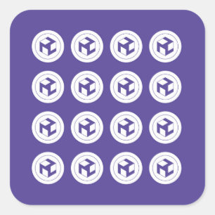 Raster van Antahkaranas -Antahkarana plein -mannel Vierkante Sticker