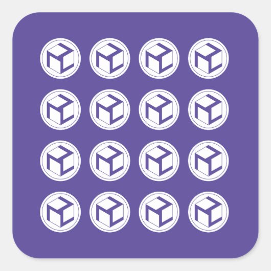 Raster van Antahkaranas -Antahkarana plein -Vrouw Vierkante Sticker (Voorkant)