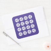 Raster van Antahkaranas -Antahkarana plein -Vrouw Vierkante Sticker (Envelop)