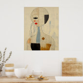 Raster van Grace Wall Art, Poster (Keuken)