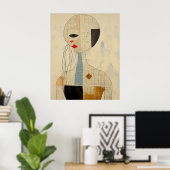 Raster van Grace Wall Art, Poster (Thuiskantoor)