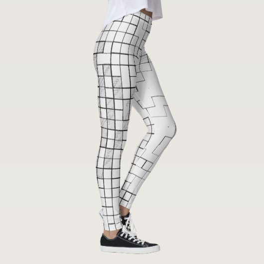 Raster Vast Van De ICN CODE COLLECTIE Leggings (Rechts)