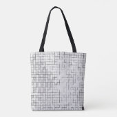 Raster Vast Van De ICN CODE COLLECTIE Tote Bag (Achterkant)
