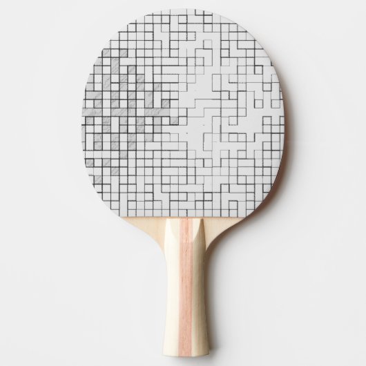Raster vergrendeld Ping Pong Bat Tafeltennisbatje (Voorkant)
