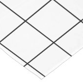 Raster Zwart en Wit Lange Tafelloper (Hoek)