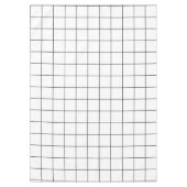 Raster Zwart en Wit Tafelkleed (Voorkant)