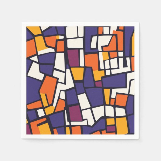 Rasterdroom abstract servet (Voorkant)