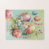  rastereieren uit de blauwe pap legpuzzel (Horizontaal)