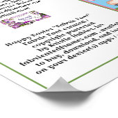 Rasterend paasgebaar, Kaart voor paasdoeklettertyp Poster (Hoek)