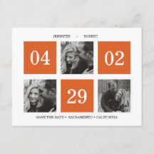 rasterfotocollage | Orange | Save the date