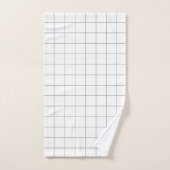 Rastergrijs Bad Handdoek (Handdoek)