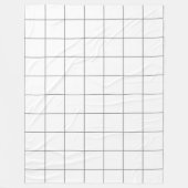 Rastergrijs Fleece Deken (Voorkant)