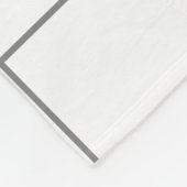 Rastergrijs Fleece Deken (Hoek)