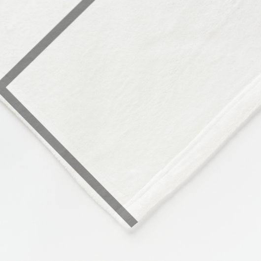 Rastergrijs Fleece Deken (Hoek)